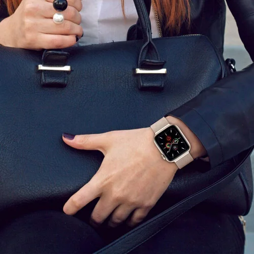 Tech-Protect MilaneseBand apyrankė Apple Watch 4–9 / SE, 38/40/41 mm, smėlinė image 3