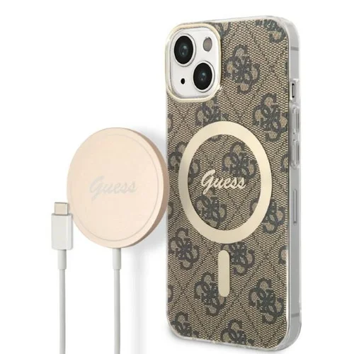 Guess GUBPP14MH4EACSW iPhone 14 Plus dėklo ir įkroviklio rinkinys image 1