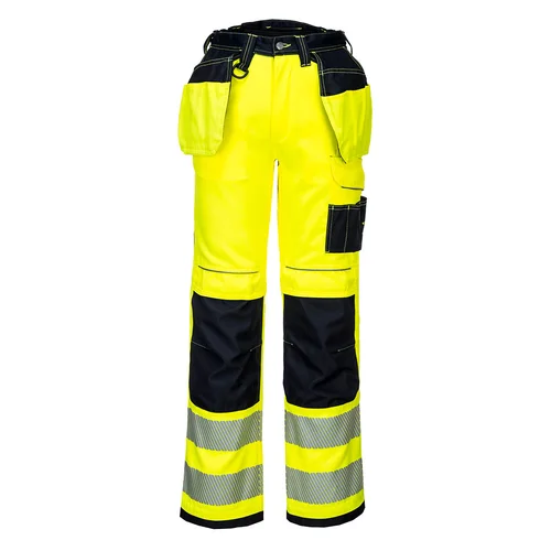 Portwest T501 Darbo kelnes 41, Yellow/Black image 2