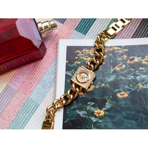 Michael Kors Chain Lock MK4711 auksinis moteriškas laikrodis image 3