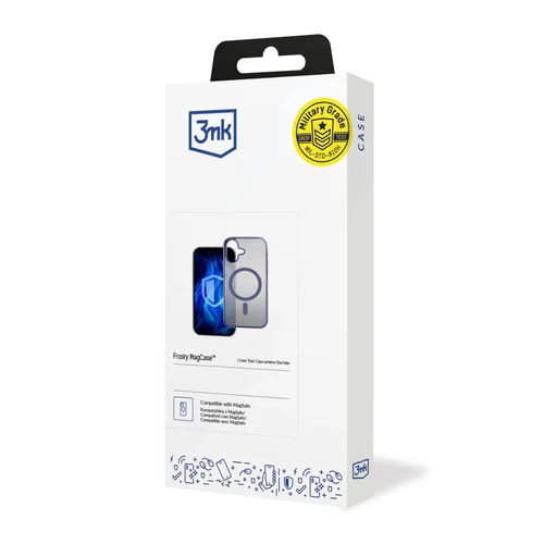 Apple iPhone 16 Plus 3mk Frosty MagCase4 violetinis dėklas image 1