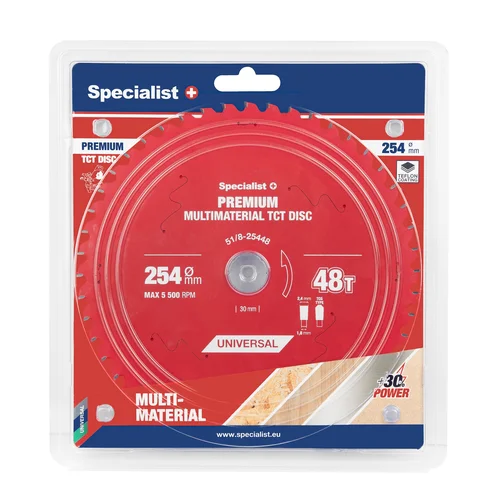 Specialist+ Pjovimo diskas 254x48Tx30mm Multimaterial PREMIUM image 1