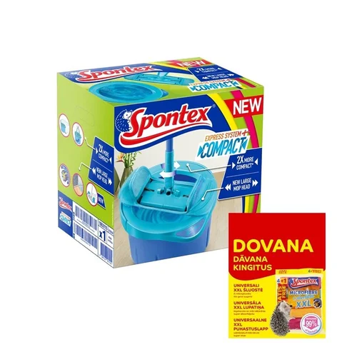 Spontex Grindų valymo rinkinys, 4 L kibiras, Mėlynas image 1