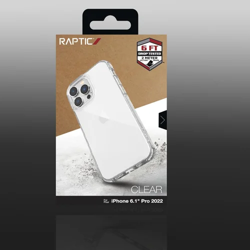 Raptic Clear dėklas iPhone 14 Pro, skaidrus image 3