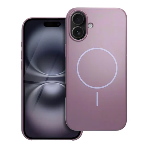 Premium blizgus Mag dėklas iPhone 16 Plus, violetinis image 1