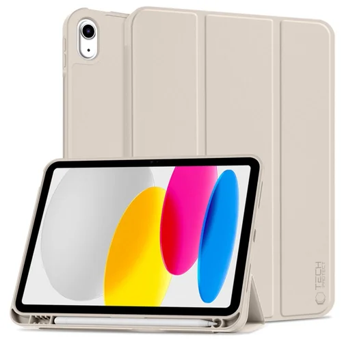 Tech-Protect SC pieštuko dėklas iPad 10,9 col. (2022), smėlinis image 1