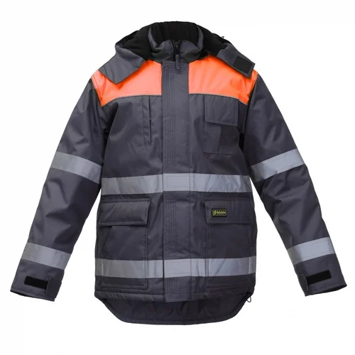 BoSafety Oxford CANVAS žieminė striukė M, Hi-vis geltona/BoNavy image 1