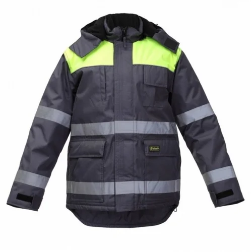 BoSafety Oxford CANVAS žieminė striukė M, Hi-vis geltona/BoNavy image 2