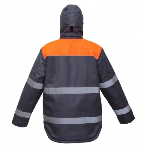BoSafety Oxford CANVAS žieminė striukė M, Hi-vis geltona/BoNavy image 3