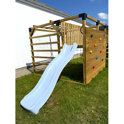 Pastelinė mėlyna čiuožykla 220 cm image 2