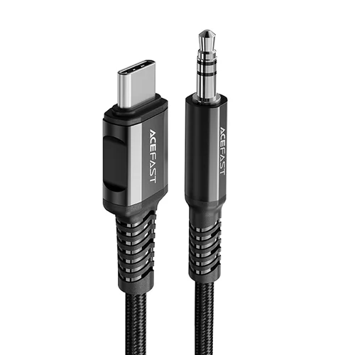 Acefast C1-08 garso kabelis USB Type-C–3,5 mm, 1,2 m, juodas image 1
