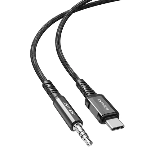Acefast C1-08 garso kabelis USB Type-C–3,5 mm, 1,2 m, juodas image 2