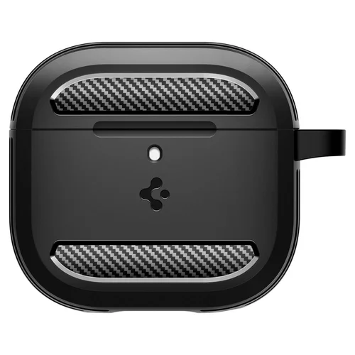 Spigen Rugged Armor dėklas AirPods 4, juodas image 2