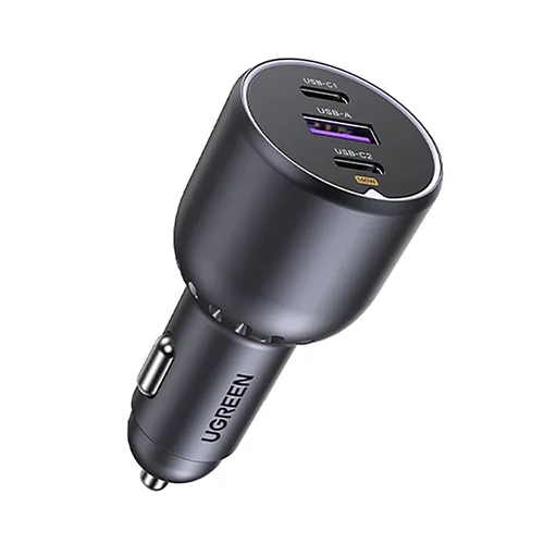 Ugreen 130 W 3 prievadų automobilinis įkroviklis image 1