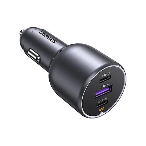 Ugreen 130 W 3 prievadų automobilinis įkroviklis image 2