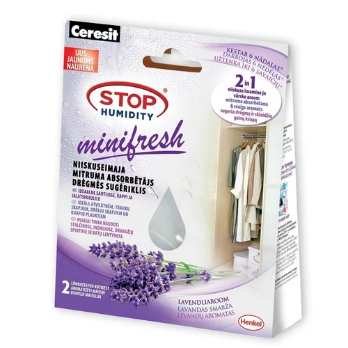 Ceresit Drėgmės sugeriančios Mini Relaxing maišeliai levandų kvapo 2×50 g image 1