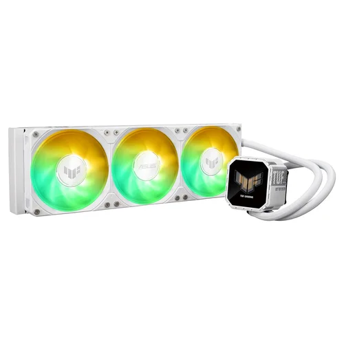 ASUS TUF Gaming LC III 360 ARGB LCD baltas skysčio aušintuvas image 1