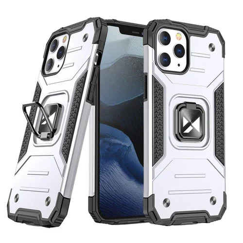 Wozinsky Ring Armor dėklas iPhone 13, sidabrinis image 1