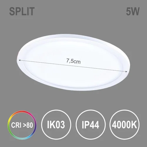 Tope Split R NW įleidžiamas šviestuvas, 5W LED, 4000K image 3