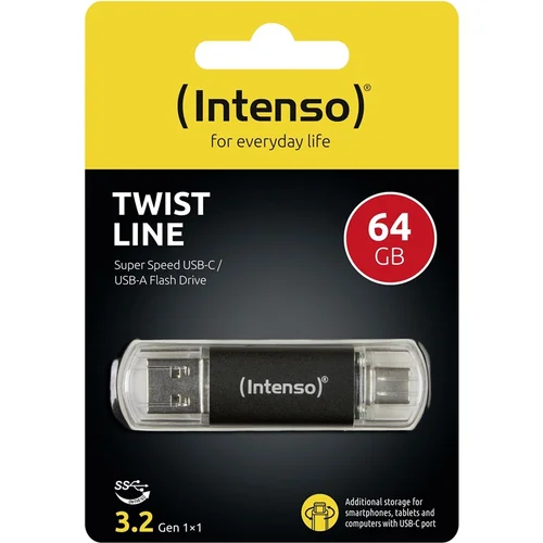 Intenso Twist Line 64 GB USB atmintinė image 3