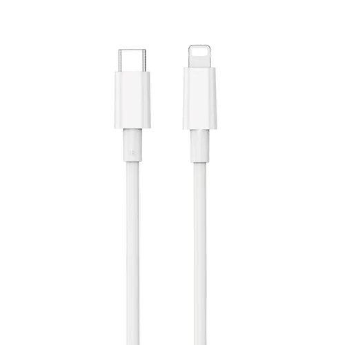 WiWU Wi-C008 USB-C–Lightning kabelis, 30 W, 1,2 m, baltas image 2