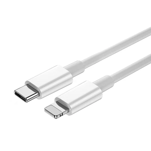 WiWU Wi-C008 USB-C–Lightning kabelis, 30 W, 1,2 m, baltas image 3