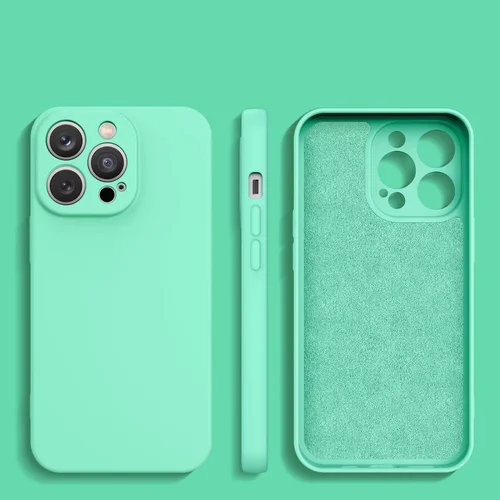 Apple iPhone 14 Plus silikoninis dėklas, mėtų image 2