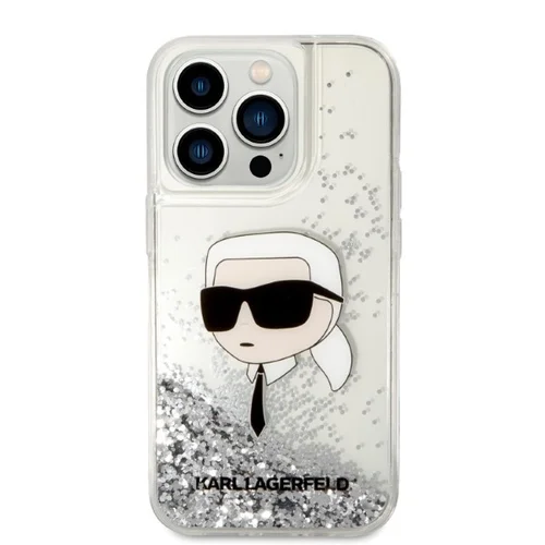 Karl Lagerfeld KLHCP14LLNKHCH dėklas iPhone 14 Pro, sidabrinis image 3