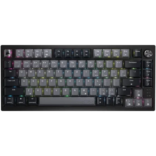 Corsair K65 PLUS EN belaidė klaviatūra, Juoda/Pilka image 1