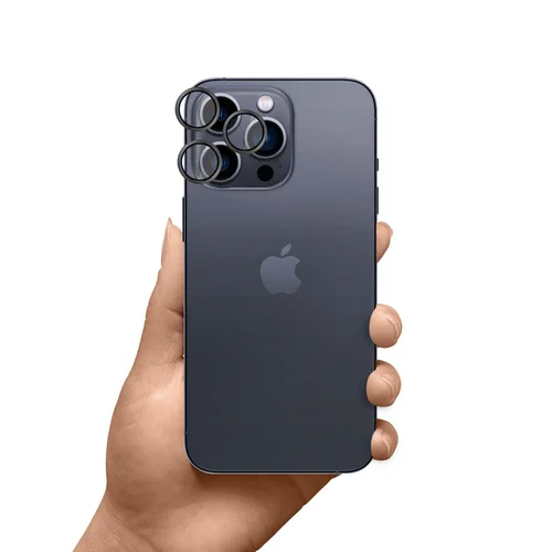 HARDY Pro objektyvo apsauga iPhone 16 Pro/Pro Max, titano pilka image 1