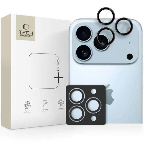 Tech-Protect Camring Fit+ iPhone objektyvo dangtelis, juodas image 1