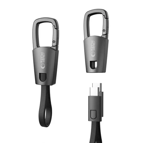 Tech-Protect UltraBoost DNA USB-C laidas 60 W, pilkas image 1