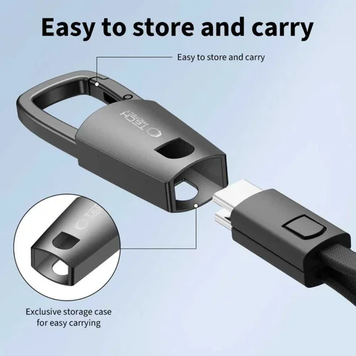 Tech-Protect UltraBoost DNA USB-C laidas 60 W, pilkas image 3