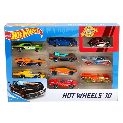 Mattel Hot Wheels 54886, 10 vnt., 1:64 skala image 2