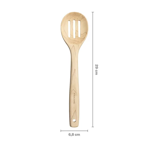 Fiskars Folken medinis šaukštas 6,8 cm pločio su grioveliais image 3