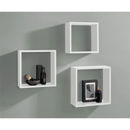 Dolle Frame lentynų komplektas, 30×30×11.7 cm, balta, 3 vnt. image 2