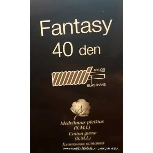 DaNa FANTASY juodos pėdkelnės, 40 den image 2