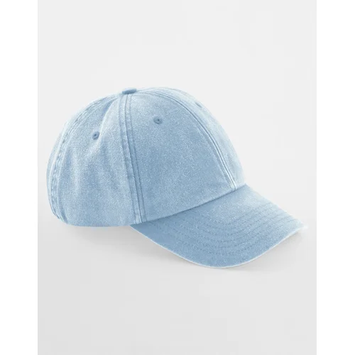 Beechfield B655B vaikiška kepurė su snapeliu, Vienas dydis, Vintage Denim image 1