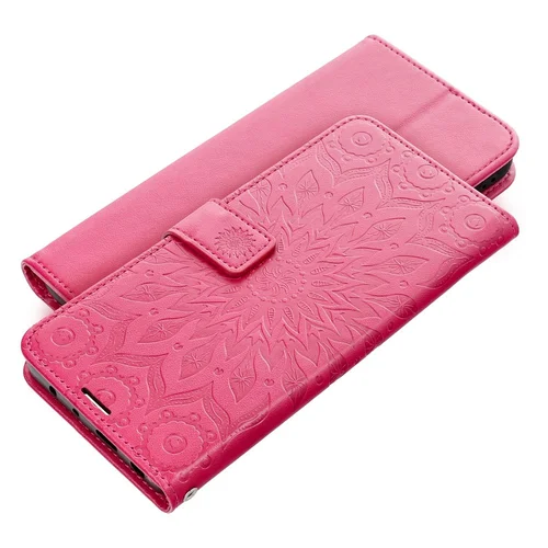 MEZZO knygų dėklas Xiaomi Redmi Note 14 5G, mandala, magenta image 2