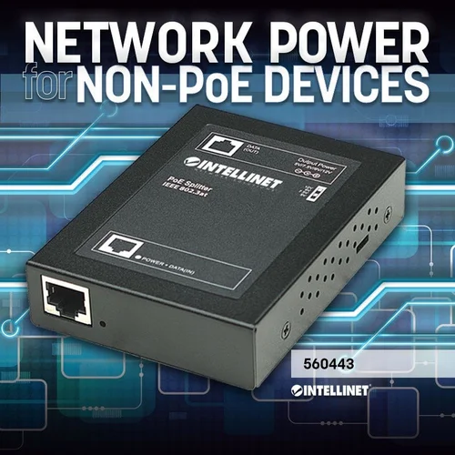 Intellinet PoE+ skaidrintuvas, 5–12 V DC image 2