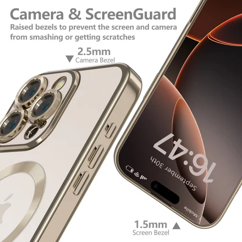 Tech-Protect MagFlex dėklas iPhone 16 Pro, auksinis image 2