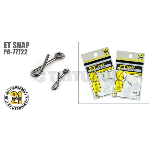 Pontoon21 PA-77722 ET Snap segtukai, 3 kg, juodi image 2