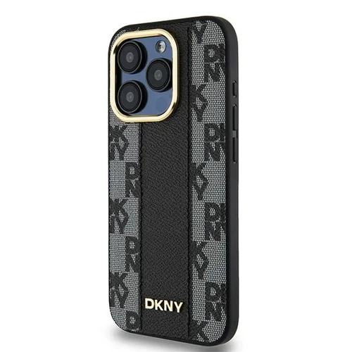 DKNY Checkered Mono odinis MagSafe dėklas iPhone 15 Pro Max, juodas image 2