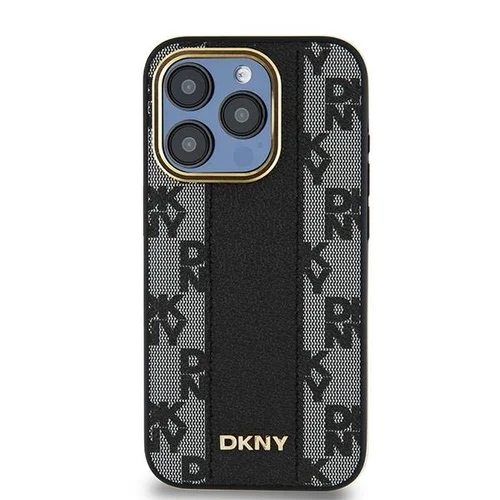 DKNY Checkered Mono odinis MagSafe dėklas iPhone 15 Pro Max, juodas image 3