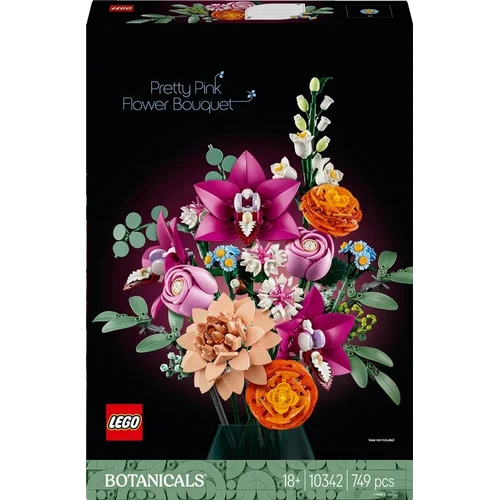 LEGO® Botanical Collection Pretty Pink Flower Bouquet, 749 vnt. image 1
