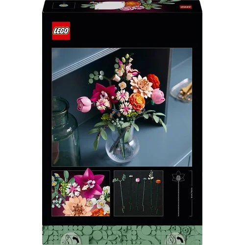 LEGO® Botanical Collection Pretty Pink Flower Bouquet, 749 vnt. image 2