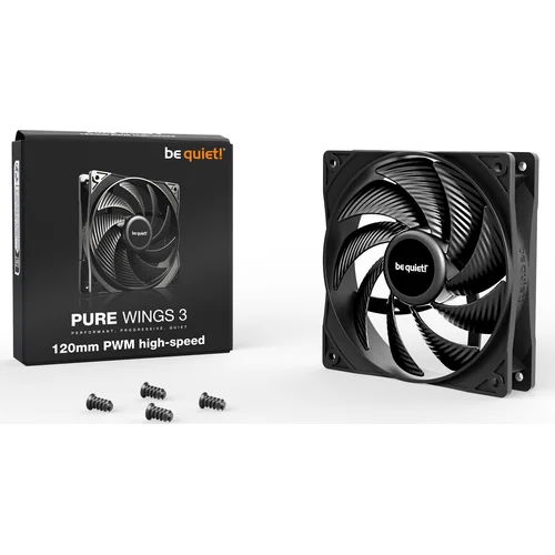 Be Quiet! Pure Wings 3 120 mm PWM ventiliatorius image 3