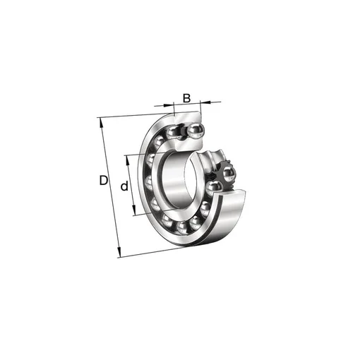 Schaeffler Savaime išsilyginantis rutulinis guolis 1318-K-M-C3 image 2