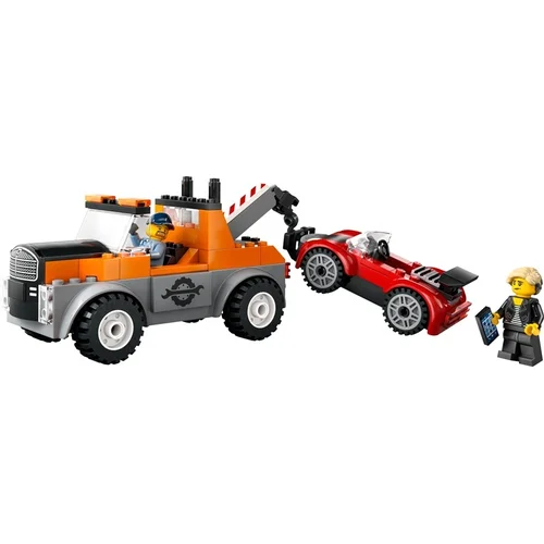 LEGO City Vilkikas ir sportinio automobilio remontas 60435 image 3