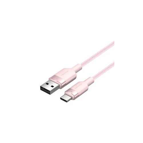 Vention CTNPH USB-A–USB-C kabelis, 2 m, rožinis image 3